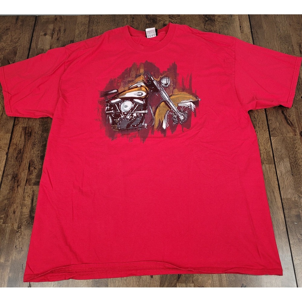 Harley Davidson Shirt Men's 2XL Red Powertrain Operations Pilgrim Road WI